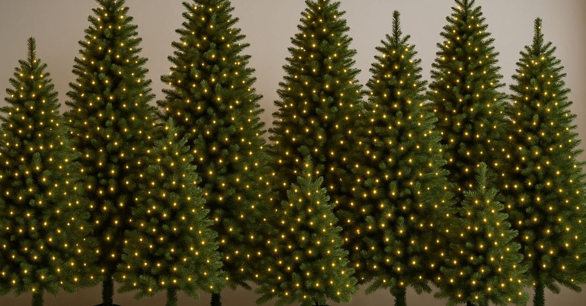 Bedste kunstige juletræer
